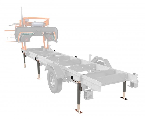 Norwood Anhänger-Standfüße für Sägewerk LM 30 – 3 Paar