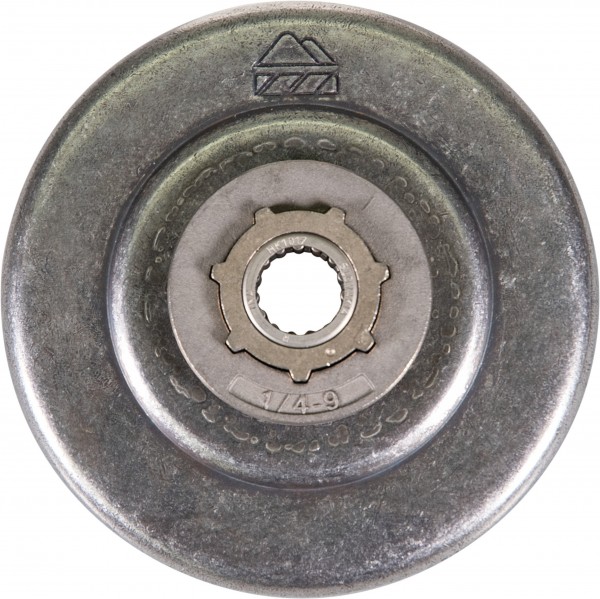 Ringkettenrad 1/4", 9 Zähne, Nabengröße klein